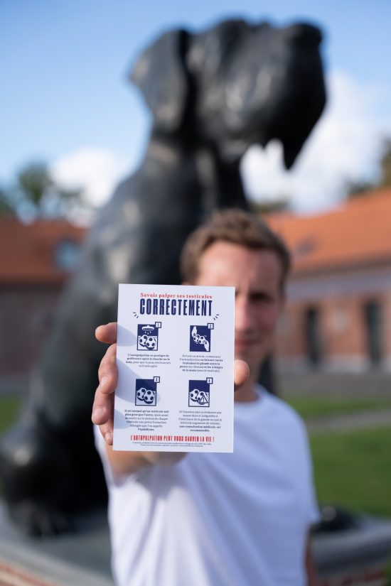 Cette campagne choc baptisée « Je me tâte » a pour but de sensibiliser aux gestes pour une palpation correcte des testicules.